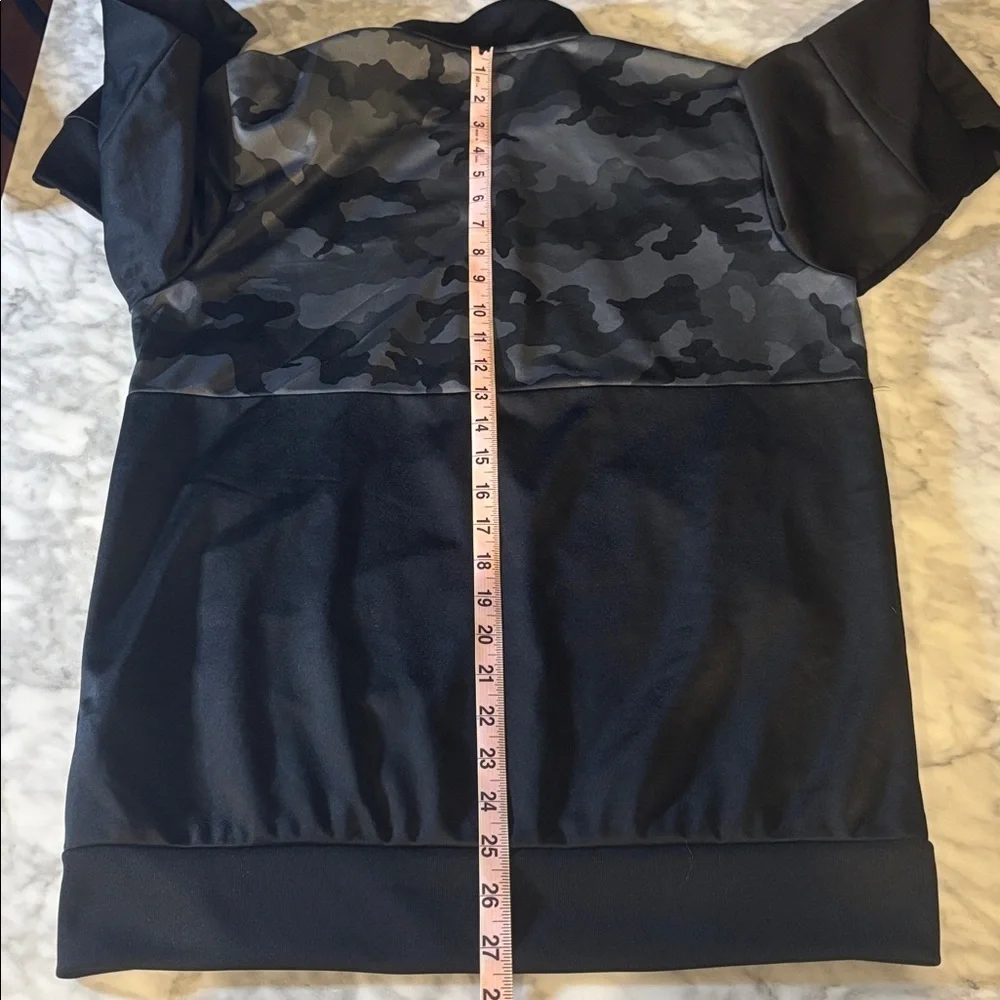 adidas Black and Gray Camouflage track Jacket